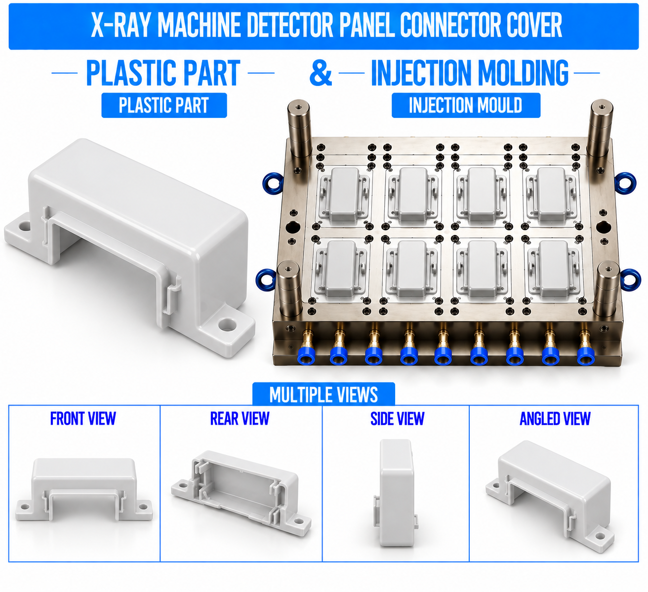 X-Ray Machine Plastic Detector Panel Connector Cover Mould and Moulding Service